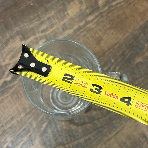 Princess House Heritage Footed Irish Coffee Mug Tempered Glass Cut Crystal Mint - Picture 7 of 7